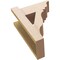Ekena Millwork 6-in W x 12-in D x 16-in H Funston Trad Rough Cedar Woodgrain TimberThane Outlooker, Primed Tan OUTUR060X12X16FST04RCPR - alternate 2